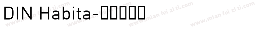 DIN Habita字体转换
